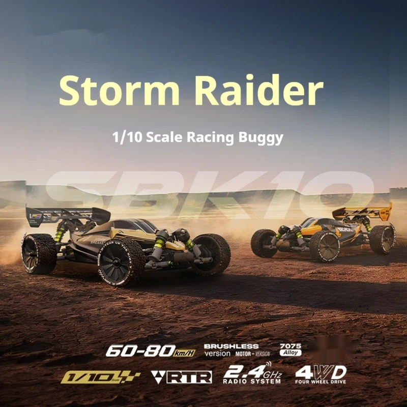 

Новый радиоуправляемый электрический внедорожник Sbk10 Storm Striker 1/10 с бесщеточным двигателем 4WD, игрушка для мальчиков, подарок на день рождения