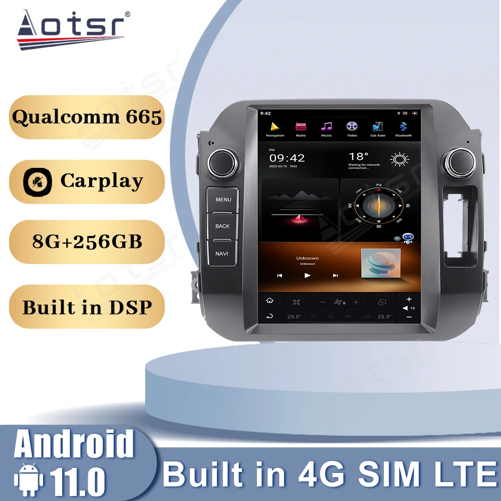 Qualcomm Snapdragon 665 Android 11 Auto Car Radio For Kia Sportage 2016 2017 2018 Carplay Multimedia Player GPS Stereo Head Unit