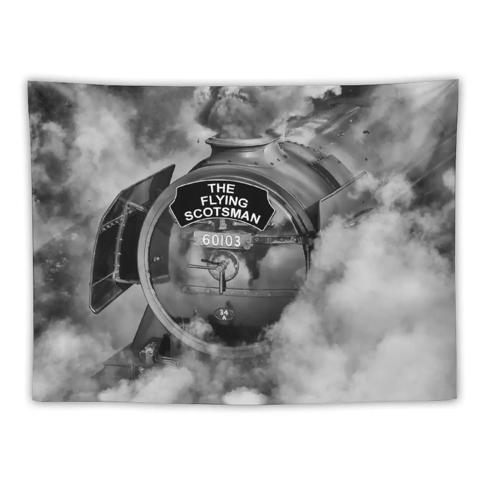 

The Flying Scotsman 60103, in a cloud of steam and smoke Tapestry Room Aesthetic Decor Wallpapers Home Decor Tapestry