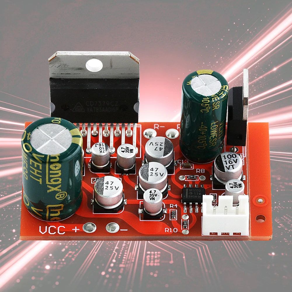 CD7379 Audio Amplifier Board With NE5532 Preamplification Dual Channel Module Single Power Supply effect exceeds TDA7377