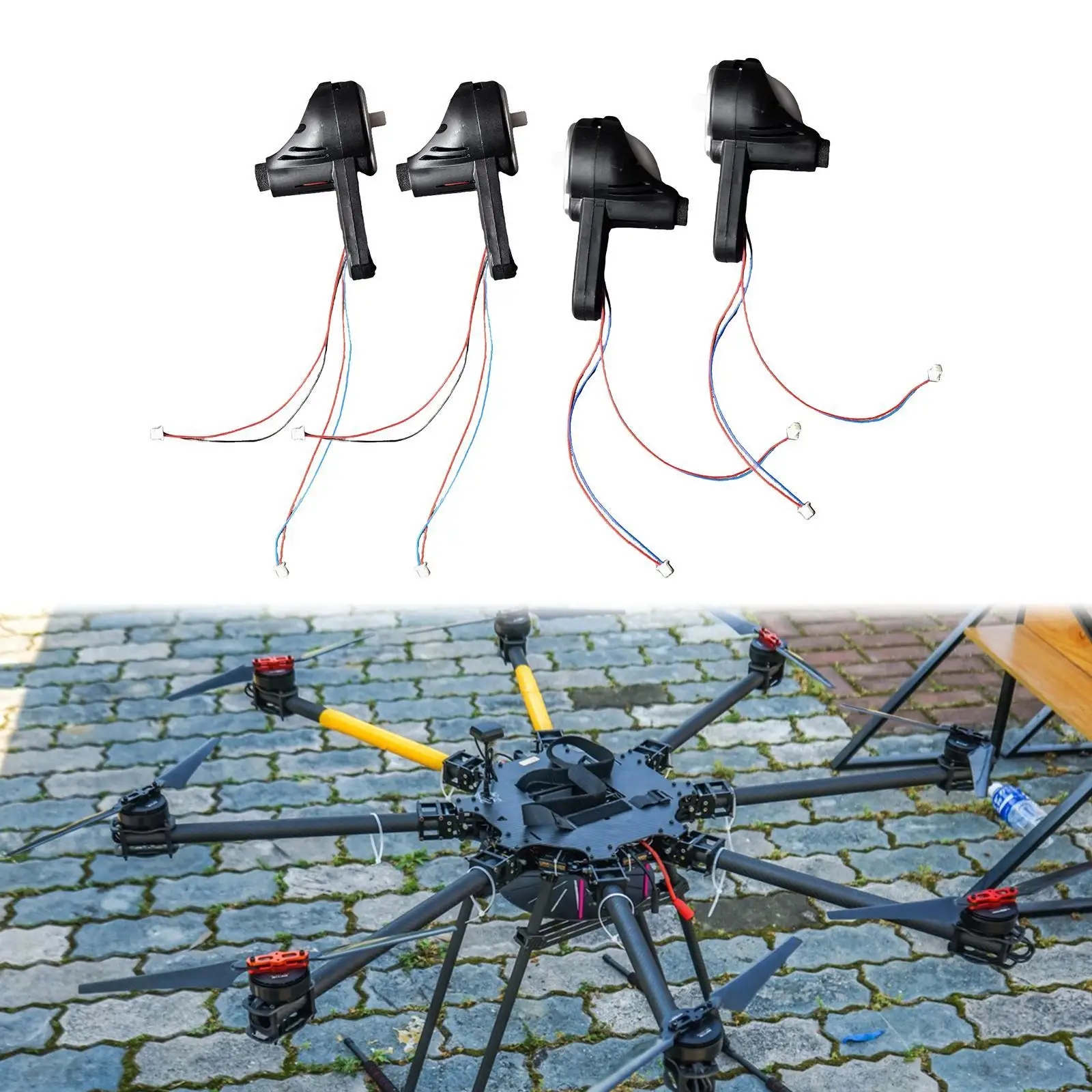 4Pcs Folding Drone Arms Directly Replace Professional Easy to Install Repair Parts for K7 S97 Drone Accessories