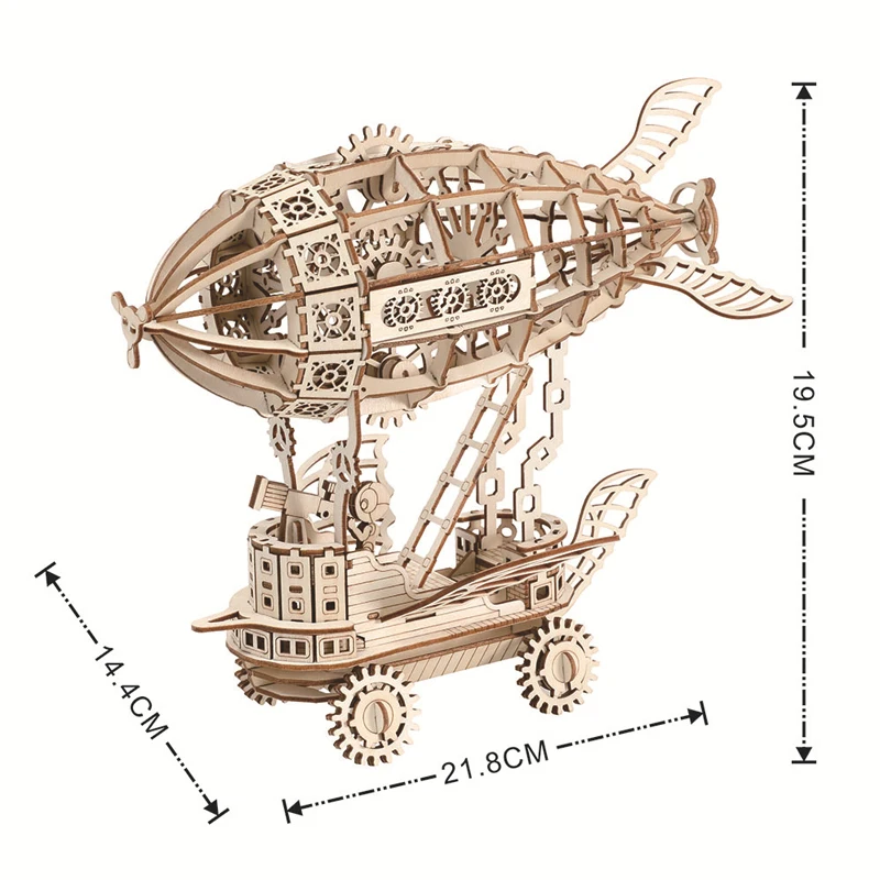 Puzzle 3D en bois, modèle de voiture de dirigeable, Kits d'assemblage de bricolage, pistolet de chasse, arme, jouets pour enfants, cadeaux de jeu de fête