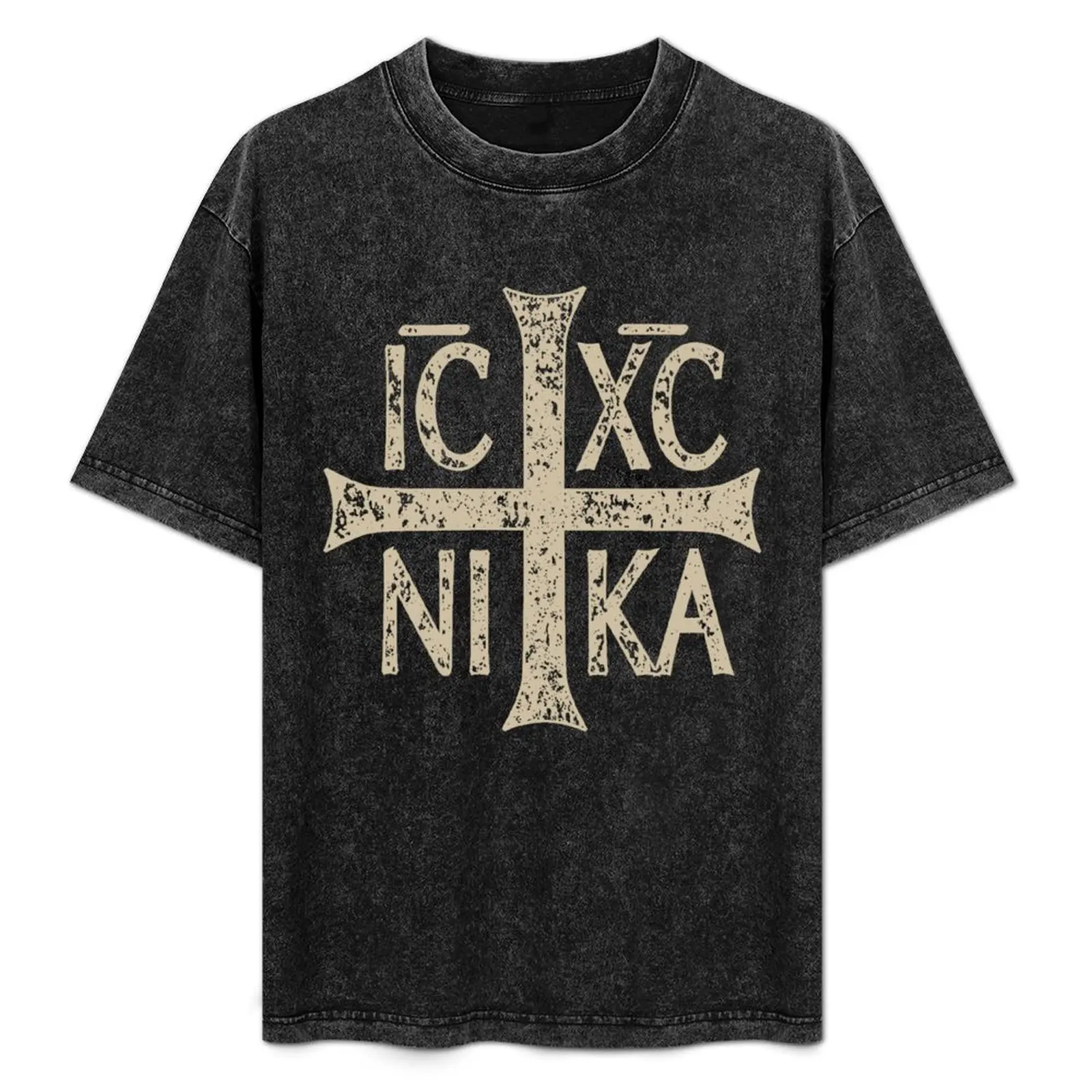 IC XC NI KA Christogram Cross Orthodox Christian T-Shirt Holiday Lightweight T-Shirt