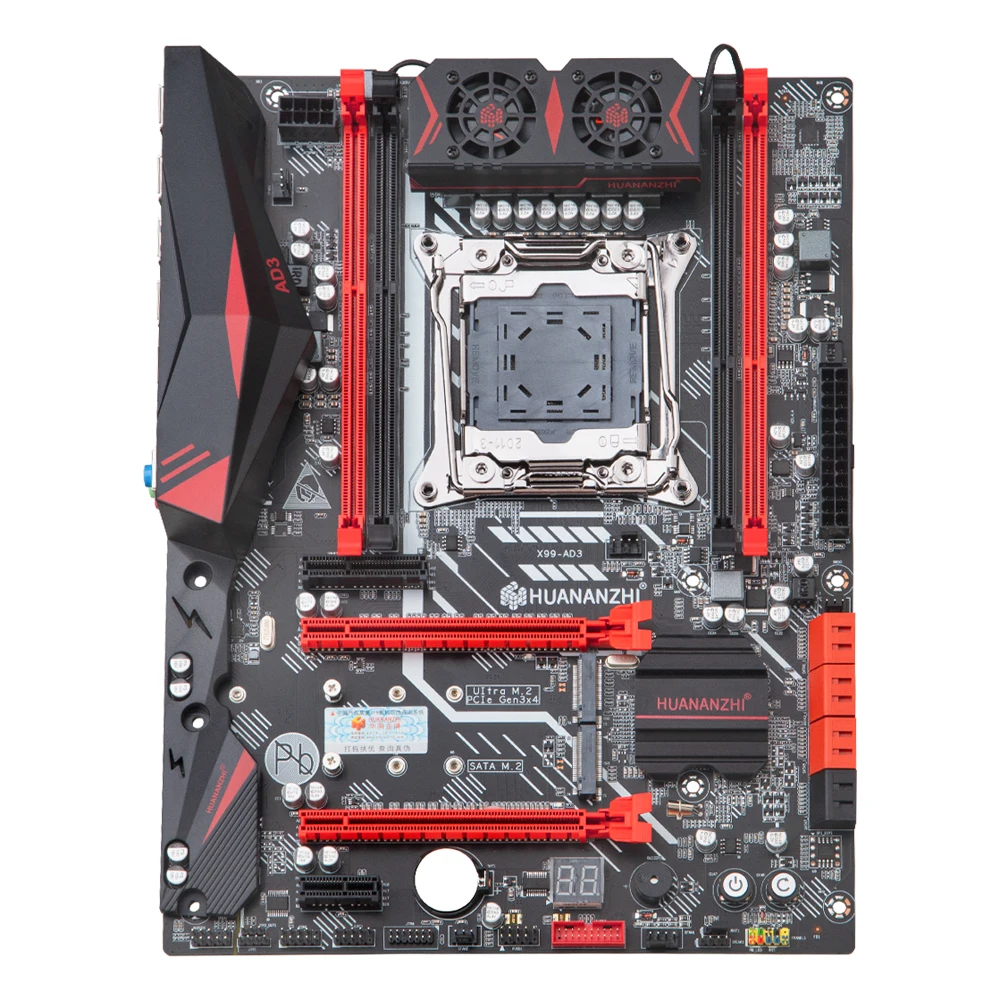 HUANANZHI X99 AD3 Motherboard Combo LGA 2011-3 With E5 2666V3 64GB DDR3 RECC Memory supports M2 NVME Workstation