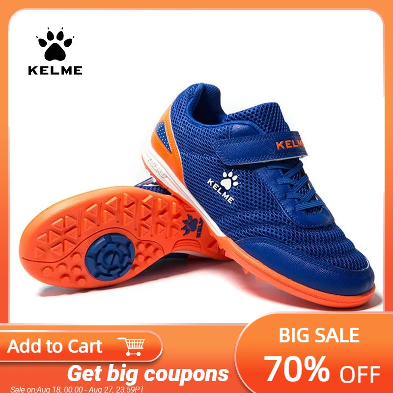 

Детская футбольная обувь KELME, футбольные бутсы с подошвой HG, футбольные кроссовки, светильник, спортивная обувь для детей, бренд 6873003