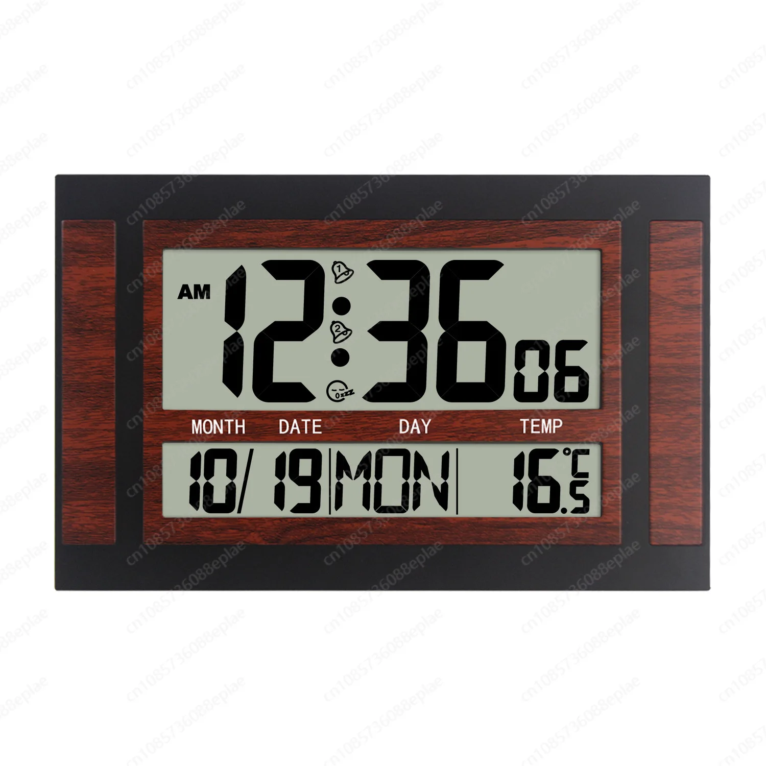 Digital Alarm Clock Battery Powered Screen High Definition Calendar LCD With Indoor Watches Clock Wall Desk Temperature