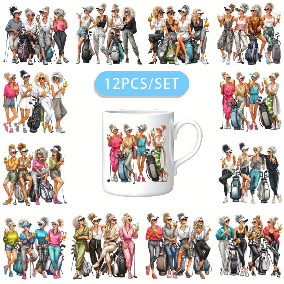 12PCS/SET Grandma W…