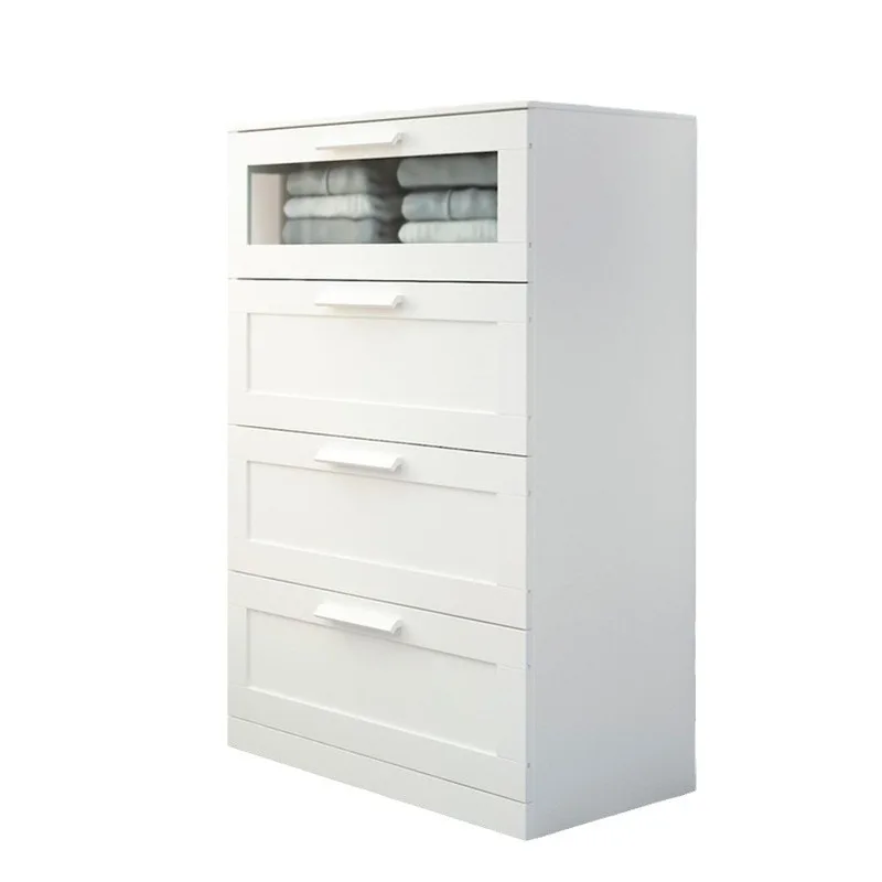 Three-four-five-six-drawer cabinet, piano painted drawer cabinet, modern minimalist storage cabinet, fully assembled storage cab