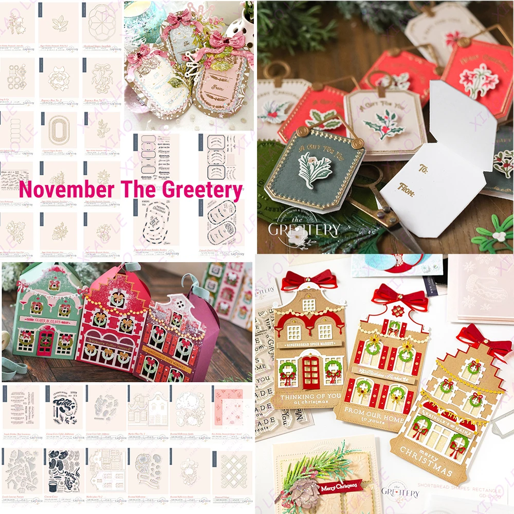 Simple Holiday Sentiments Cocoa Cozy Cider Additions Metal Cutting Dies Stencils for DIY Scrapbooking Album Stamp Make Paper