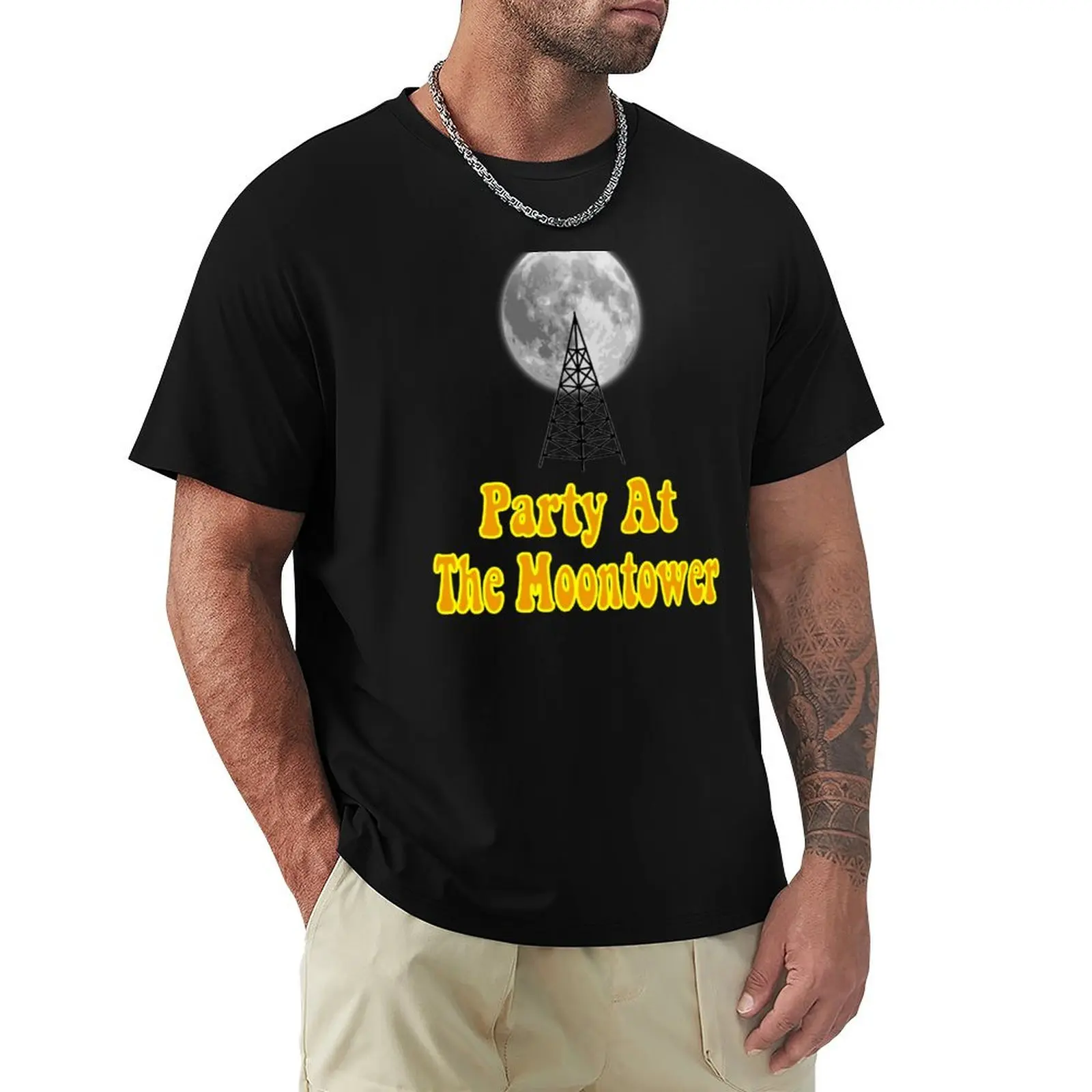 Party At The Moontower - Dazed And Confused T-Shirt man t shirts cotton T-Shirt