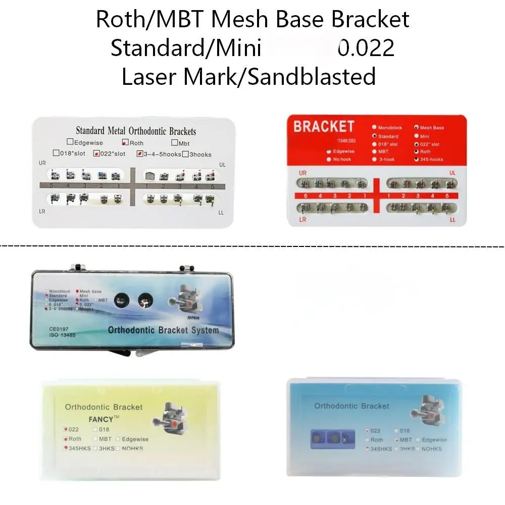 10Packs Bracket  Mesh Base Roth MBT 345Hooks Standard Mini Bracket 0.022