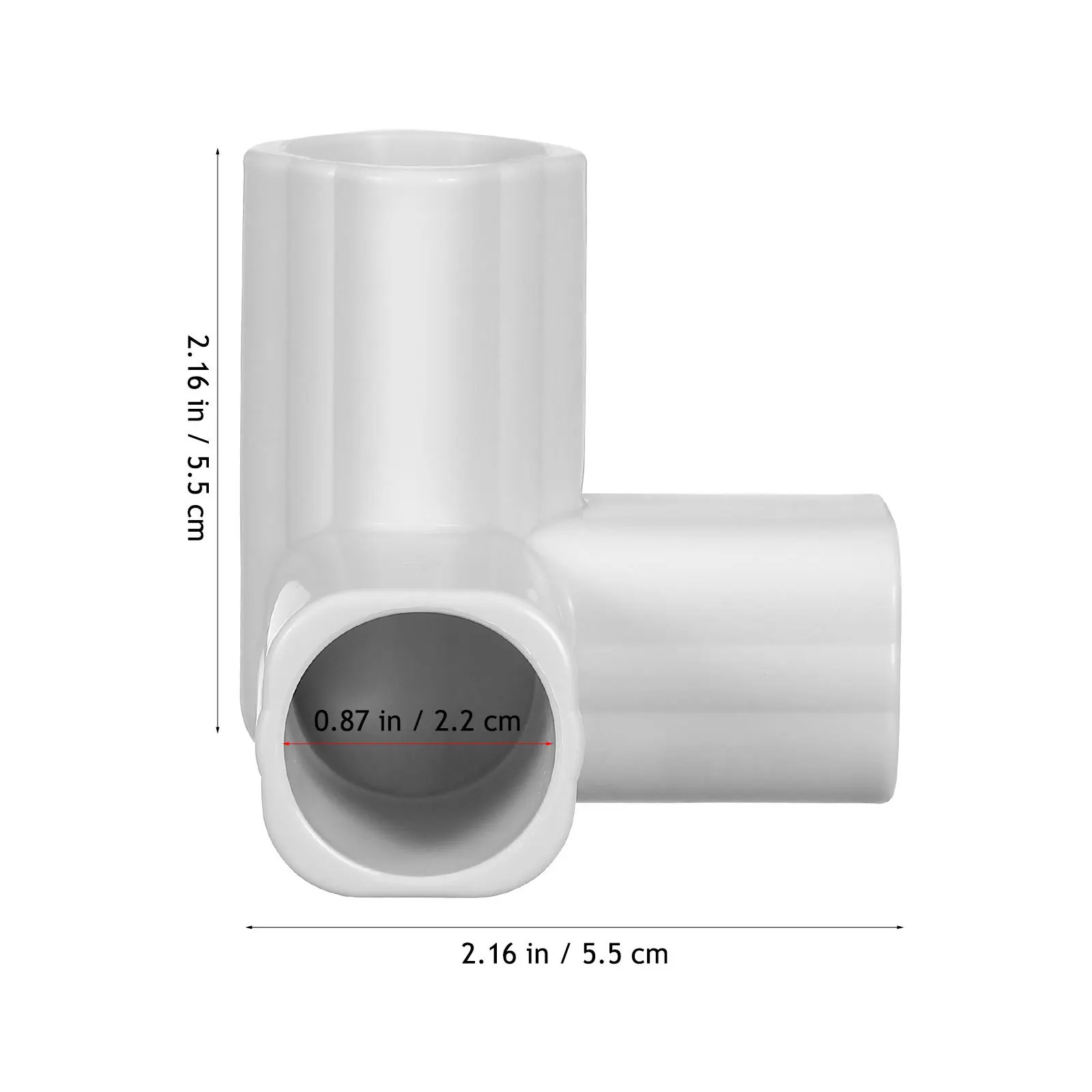 4 個の鋼管プレイペンコネクタ T 字型フェンス継手耐久性のあるベビー安全屋内屋外 PVC パイプ継手