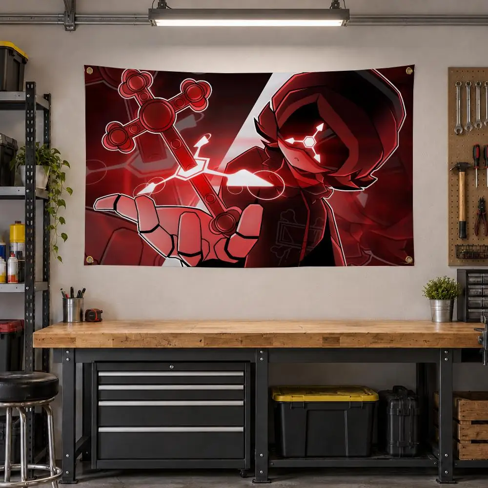 Cartoon Murder Drones Sci-Fi Flags Personalized Banner Flag Room Dorm Camping Picnic Garage Bar Outdoor Wall Decor