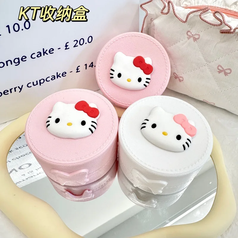 

Hot-selling Hello Kitty Has A High Appearance Value Waterproof and Cute Desktop Storage Box Jewelry Box Compact and Portable