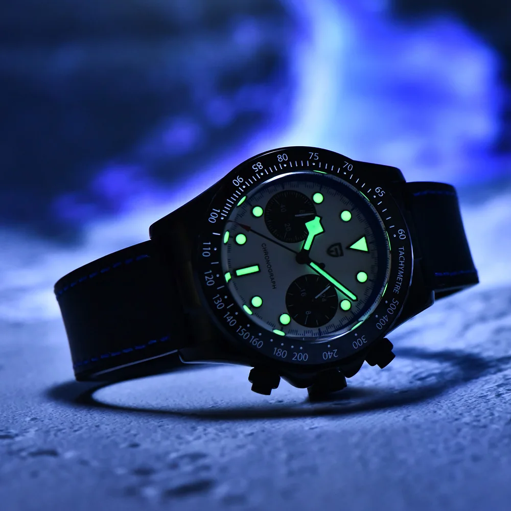 2026 Pagani Design Uhren Herren Quarzuhr VK64 Kautschukarmband Saphirglas Wasserdicht Herren Sportchronograph Reloj Hombre
