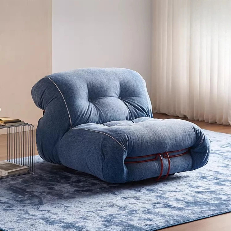 

Medieval retro lazy casual fabric sofa chair