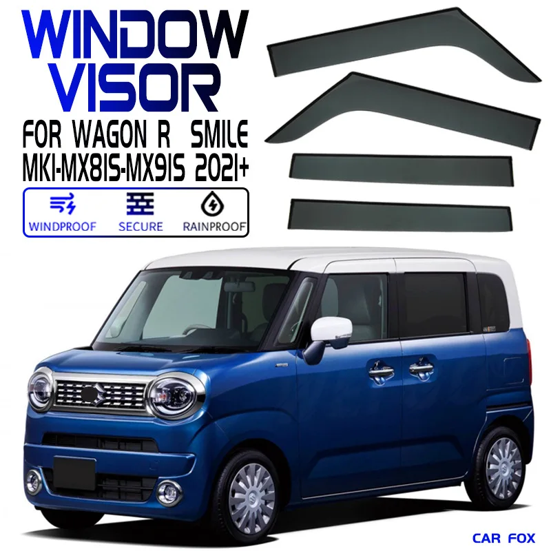 

Для Suzuki Wagon R Smile 2021+ Дефлекторы окон, навесы-козырьки, защита от дождя и солнца для боковых окон, автоаксессуары