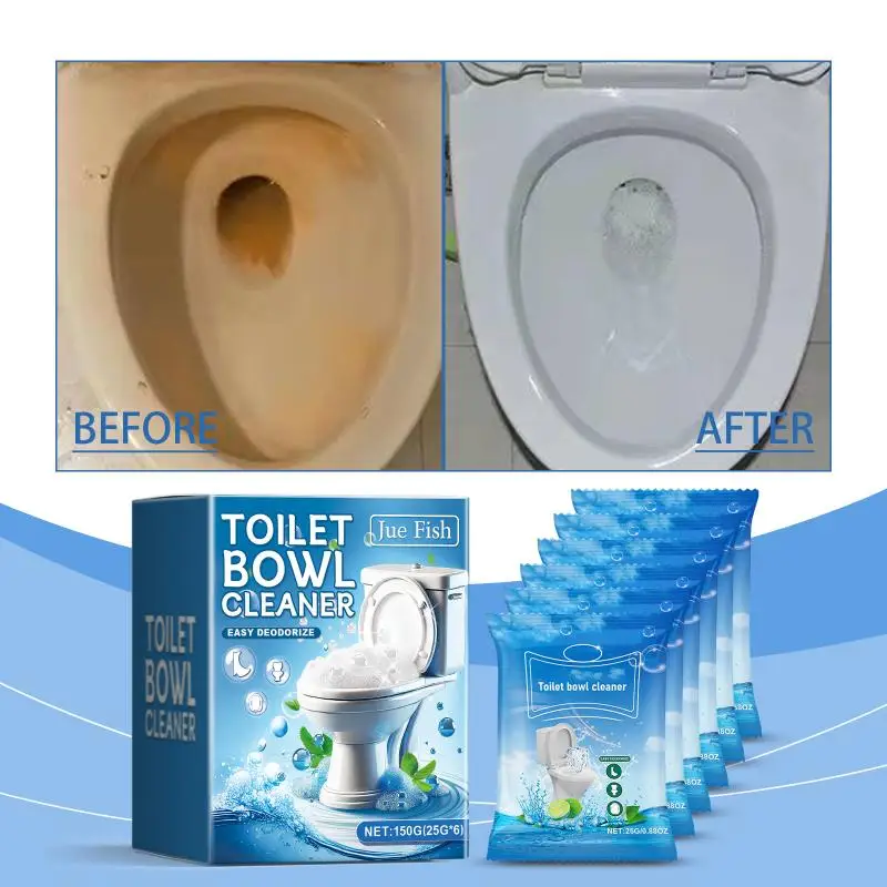ZLinKJ Toilet Cleaning Powder  Stain Remover Bowl Yellowing Descaler Fragrance Deodorizer Toilet Cleaning Solution for Tank Bowl view 3