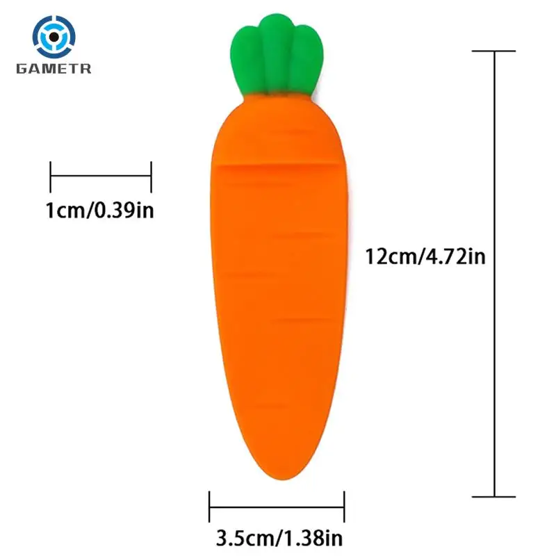 Kawaii Cartoon Carrot Bookmark For Student Book Holder Binder Index Divider Reader Stationery Office School Supplies