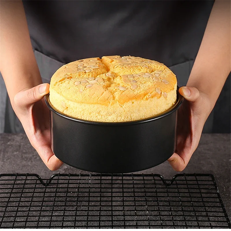 

4/6/8/10 Inch Carbon Steel Cake Pan Round Cake Bread Mold Removable Bottom Pastry Tray Non-Stick Baking Mould Kitchen Bakeware
