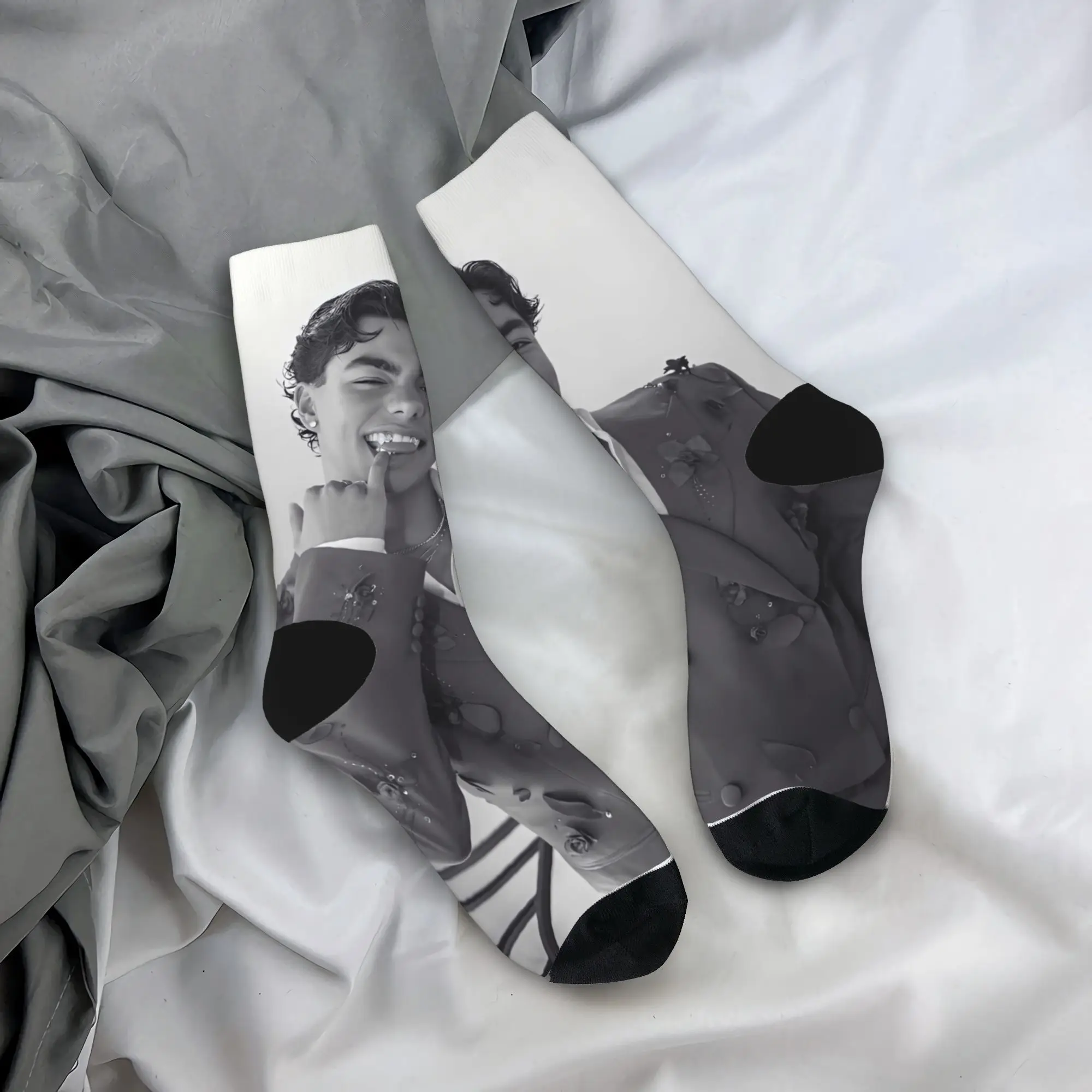 جوارب مالاتشي بارتون جرافيك كاجوال جوارب شتوية مضادة للانزلاق للزوجين جوارب رياضية مريحة للجري