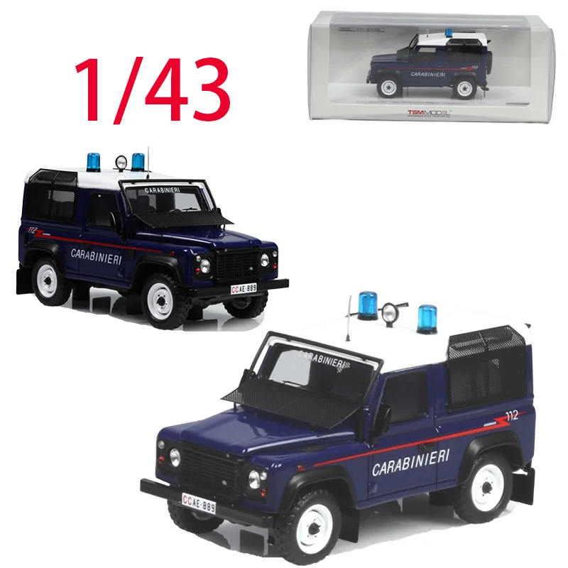 

TSM Diecast 1/43 Scale Land Rover Alloy Car Model Land Rover Defender 90 Police Car Play Vehicles Toys for Boys Original Box