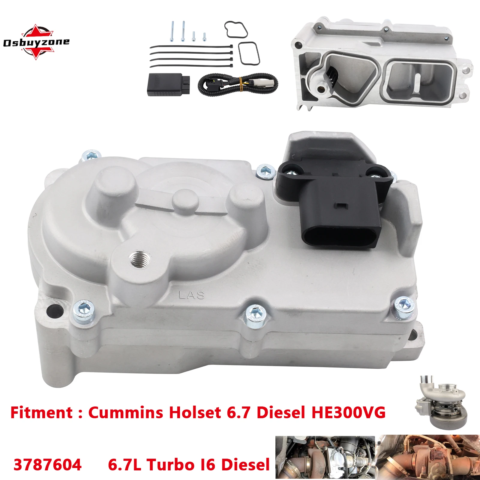 Turbo Electronic Actuator for Cummins Holset HE300VG ISB 6.7L Diesel Turbocharger Dodge Ram 2500 3500 4500 5500 2013-2018