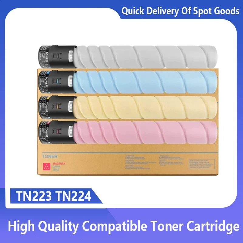 

TN223 TN224 Toner Cartridge for Konica Minolta Bizhub C226 C256 C266 C7222 C7226 Compatible Toner TN 223 TN 224