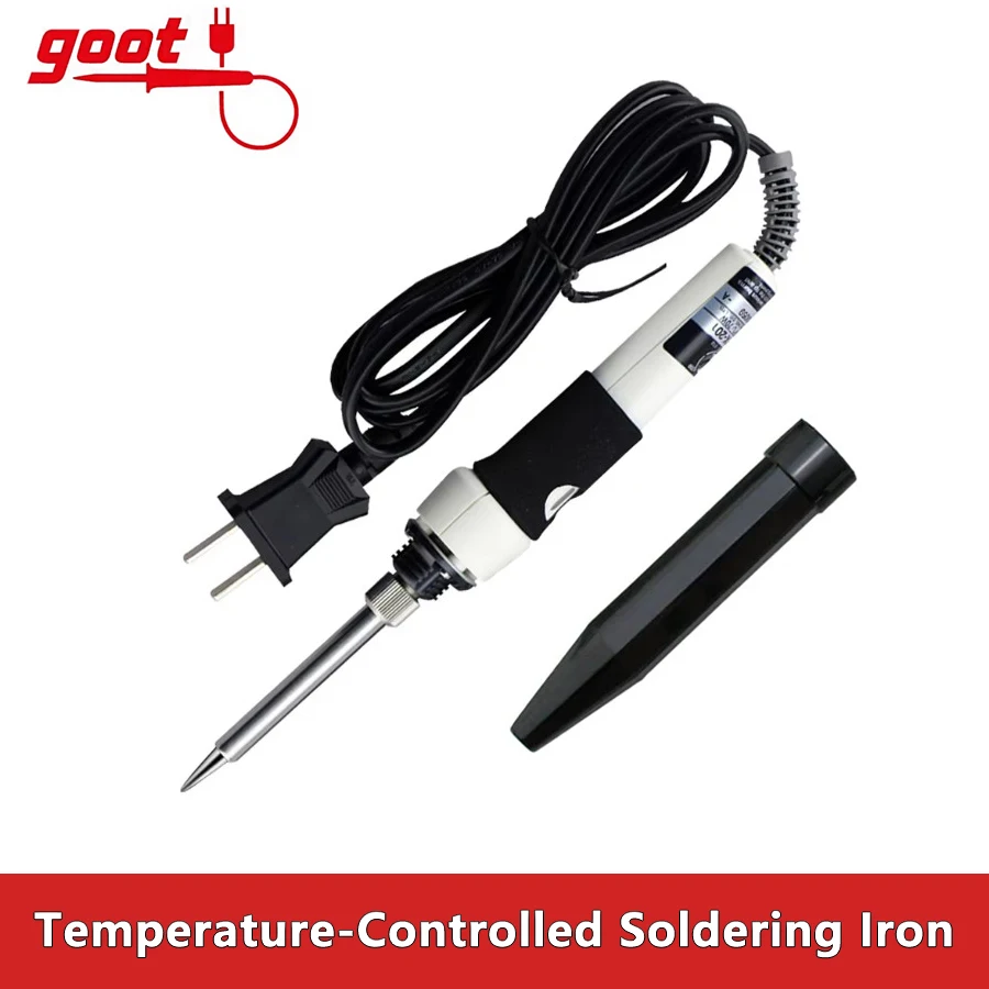 GOOT PX-201 250-450℃ 220V Temperature-Controlled Soldering Iron Welding Iron Ceramic Heater Lead-Free Soldering Welding Tools