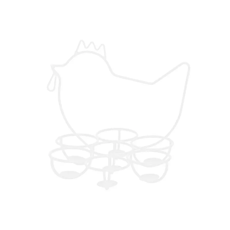 Egg Basket Display Tray Holder For Gathering Fresh Eggs Metal Egg Rack Storage For Kitchen