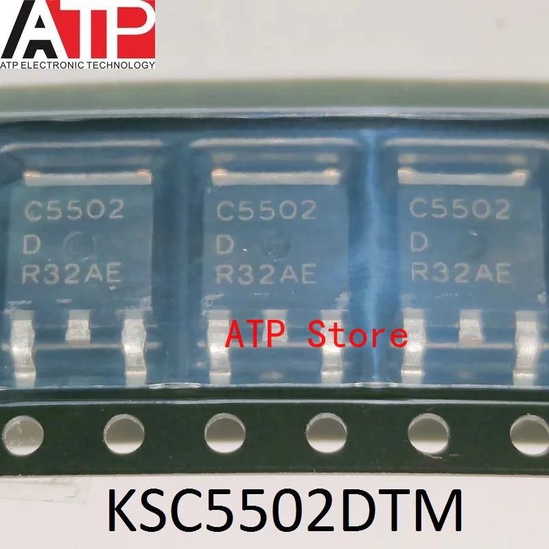 (10piece) New Original KSC5502DTM C5502D C5502 TO-252-3 Chip BJT Transistor NPN 600V 2A TO252AA