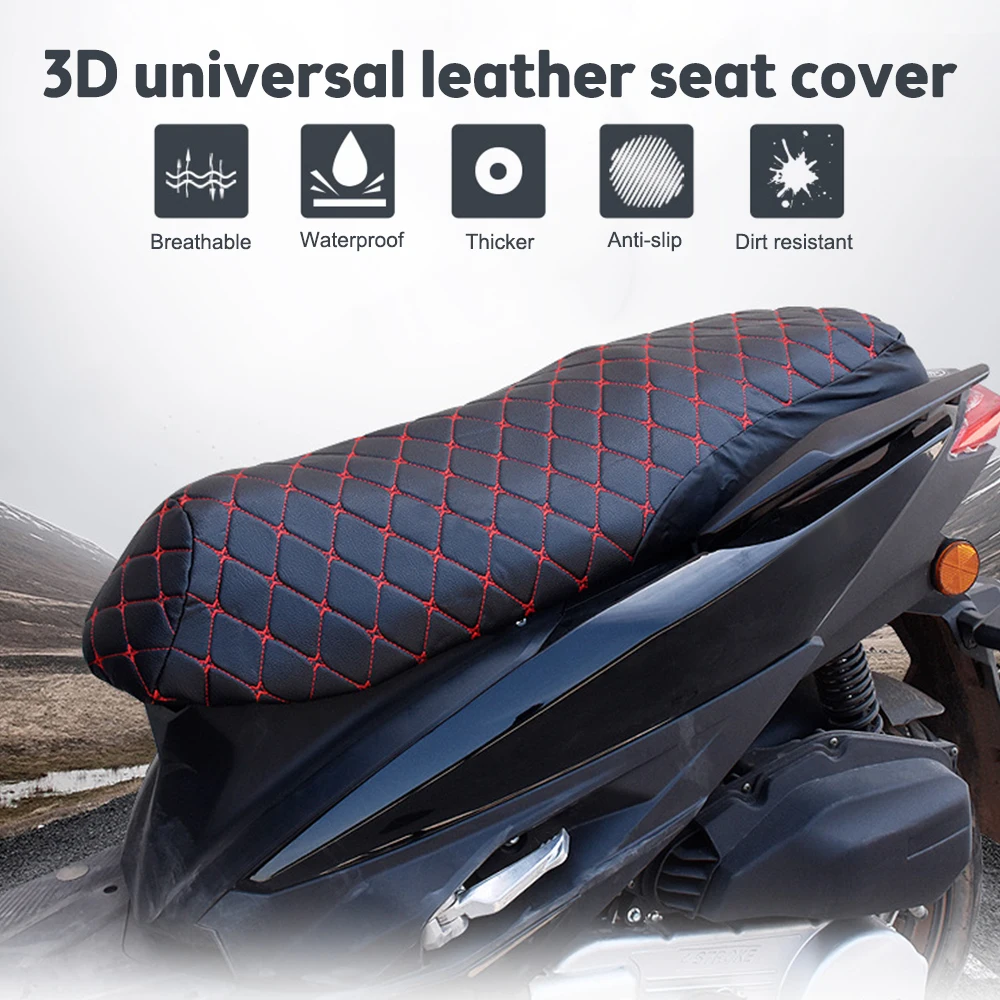 Waterproof Motorcycle Seat Cover Thickened Anti-skid Seat Comfortable Electric Scooter Seat Cover Protector Cover