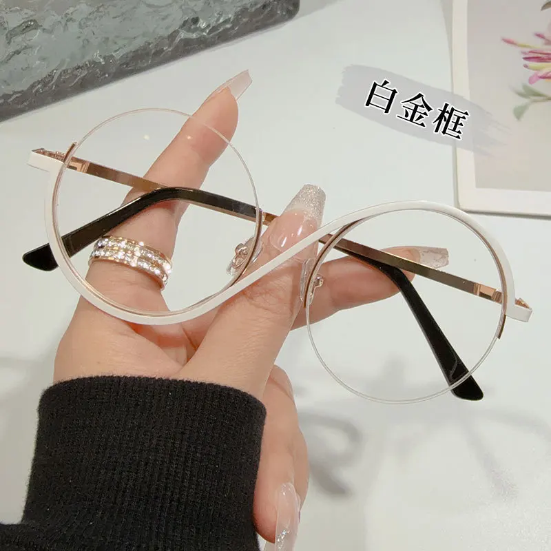 نظارات مضادة للضوء الأزرق تحجب الإشعاع نظارات الضوء الأزرق إطار الكمبيوتر الراتنج لين تريند عدسات شفافة نظارات الكمبيوتر #4