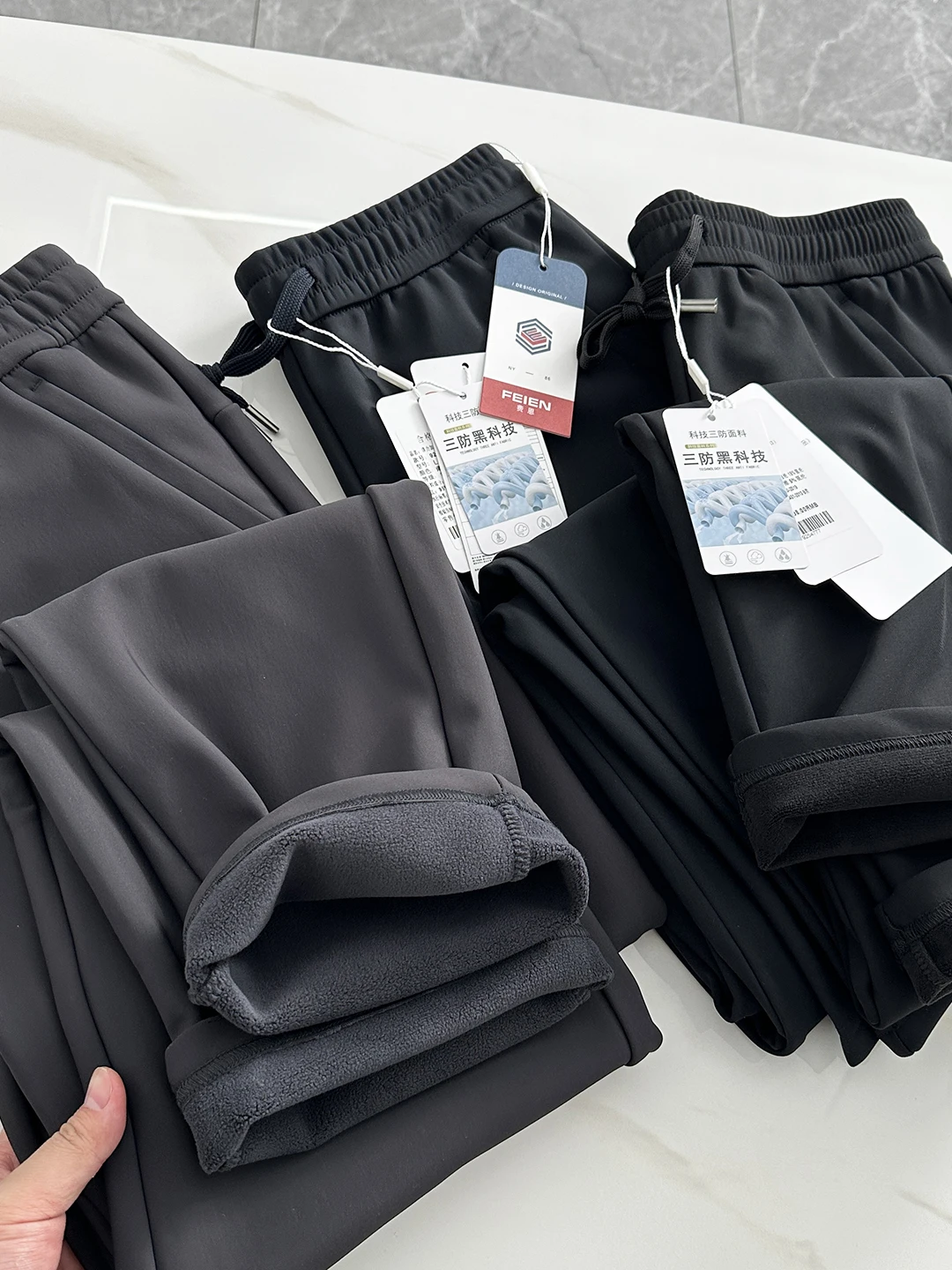 

Мужские утепленные флисовые брюки прямого кроя для активного отдыха, немнущиеся, мягкие, комфортные, из нейлона, для осени и зимы