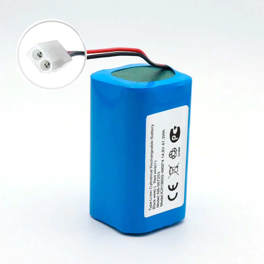 H18650CH-4S1P 14.8V 6800mAh batteria agli ioni di litio per XIAOMI MIJIA Mi Robot aspirapolvere essenziale G1 MJSTG1,SKV4136GL R30 R35