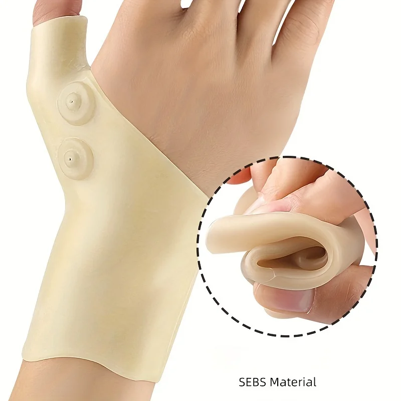 Magnetic Therapy Wrist Hand Thumb Support Gloves Silicone Gel Arthritis Pressure Corrector Massage Pain Relief Gloves