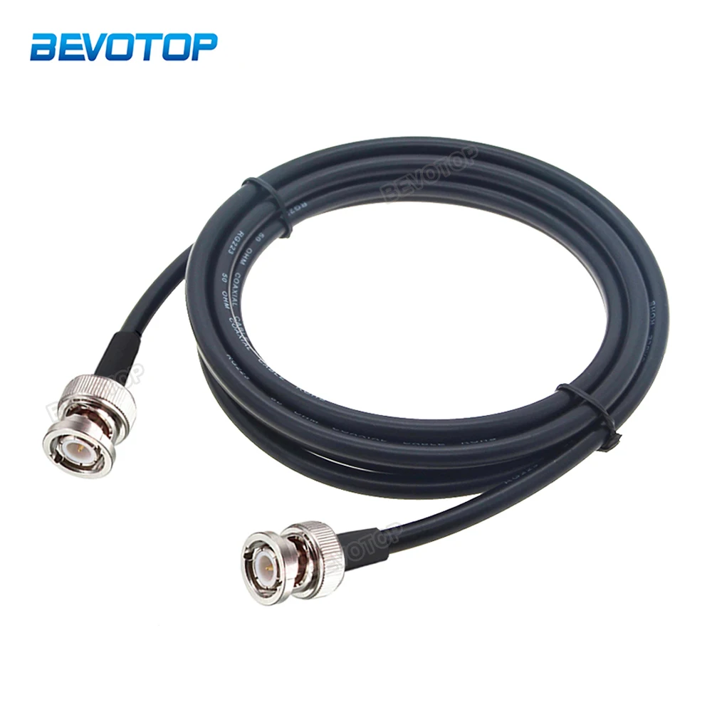 

BNC Male to BNC Male Plug RG223 RF Coaxial Cable 50 Ohm Crimp Connector Double BNC Plug Male Pin Wire Cord 0.5M 1M 2M 5M 10M 20M