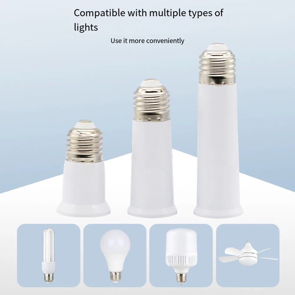 For E27 Extension Adapter Socket For For E27 Bulbs Providing Additional Length Options For Fixture Integration