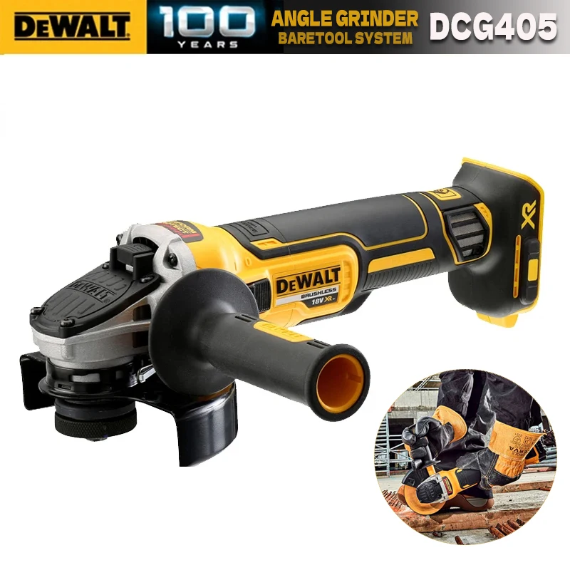 Dewalt-rebarbadora Profissional sem Fio Ferramenta Elétrica Máquina de Corte Recarregável sem Escova Polidora Portátil 20v 125 mm Dcg405