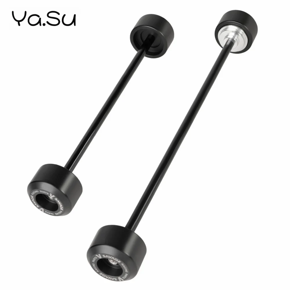 

Motorcycle Accessories Front and Rear Wheel Axle Anti-fall Rubber Protection Bar For Suzuki GSX-8R 2024-2025 GSX-8S 2023-2025