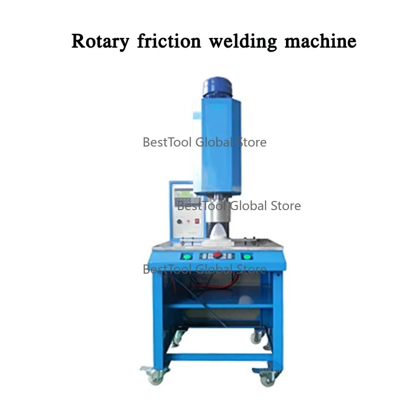 Three-phase Motor Ro-tary Friction Welding Machine 1500W Ultrasonic Smelting Machine Non-positioning Rot-ary Welder Machine 220V