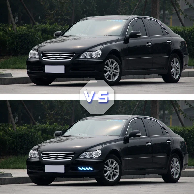 2Pcs DRL Daytime Running Light For Toyota MARK X REIZ 2004 2005 2006 2007 2008 2009 LED Fog Lamp view 6