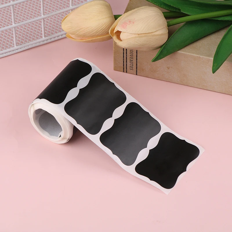 120pcs /Roll Chalkboard Labels Waterproof Reusable Blackboard Stickers For Mason Jars Craft Weddings Storage Organize Kitchen