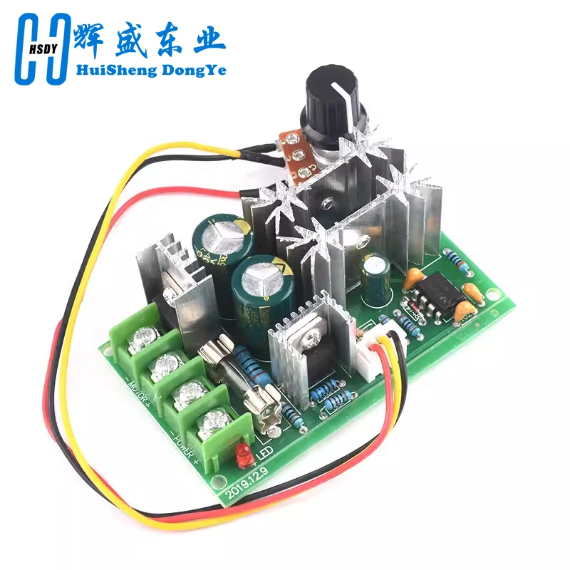 DC10-60V DC motor speed regulator 12V 24V 36V 48V High power drive module PWM Motor speed controller 20A huidige regulator