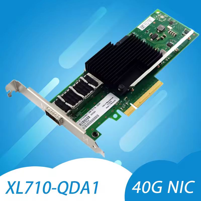 Chipset Intel XL710 PCIe 3.0 X8 QSFP + 40G Placa de rede XL710-QDA2 de porta única-XL710-QDA1