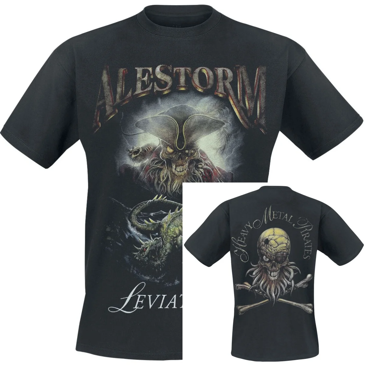 Neues Alestorm Grafik-Baumwoll-Band-T-Shirt, Unisex, Sommer, Kurzarm, Modemarke, Luxus, Lässig, Vintage-T-Shirts – Detail 3