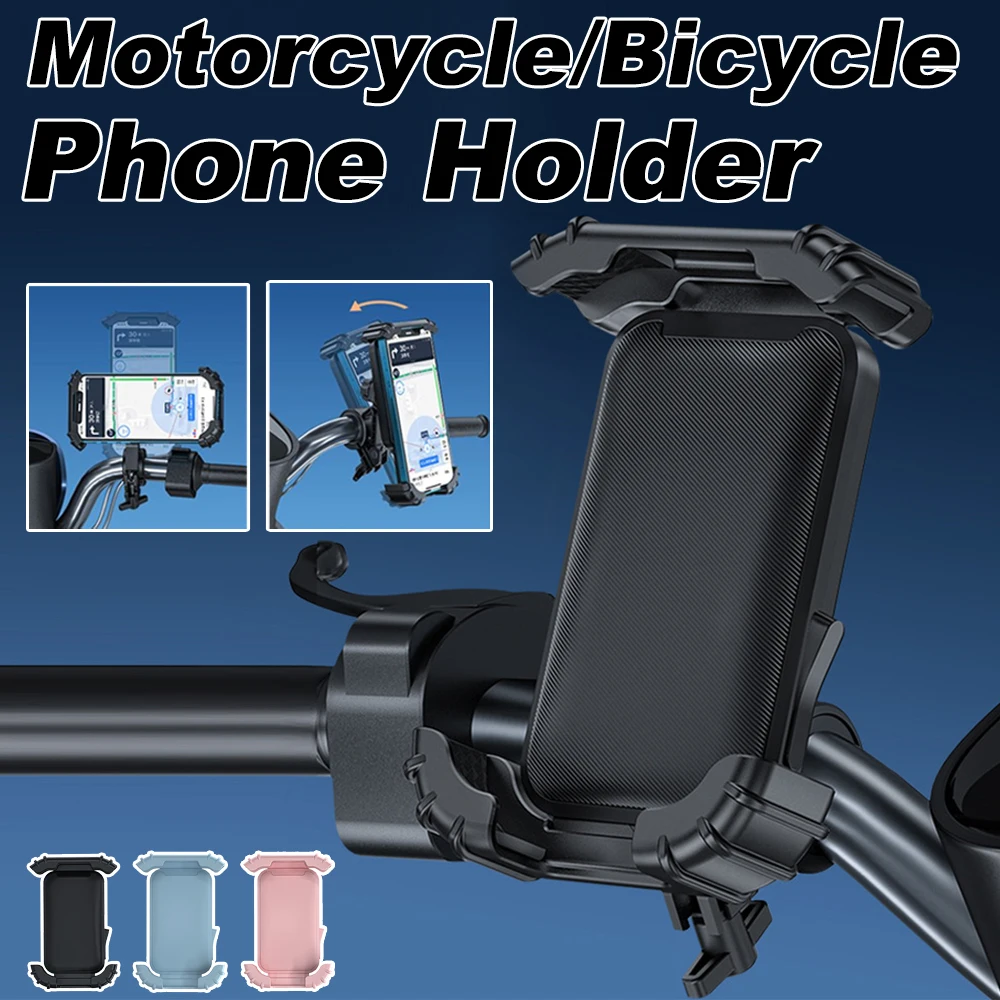 AliExpress NONE Bike Phone Holder 360° View Universal Bicycle Phone Holder For 4.7-7.2inch Mobile Phone Stand Shockproof Bracket Clip