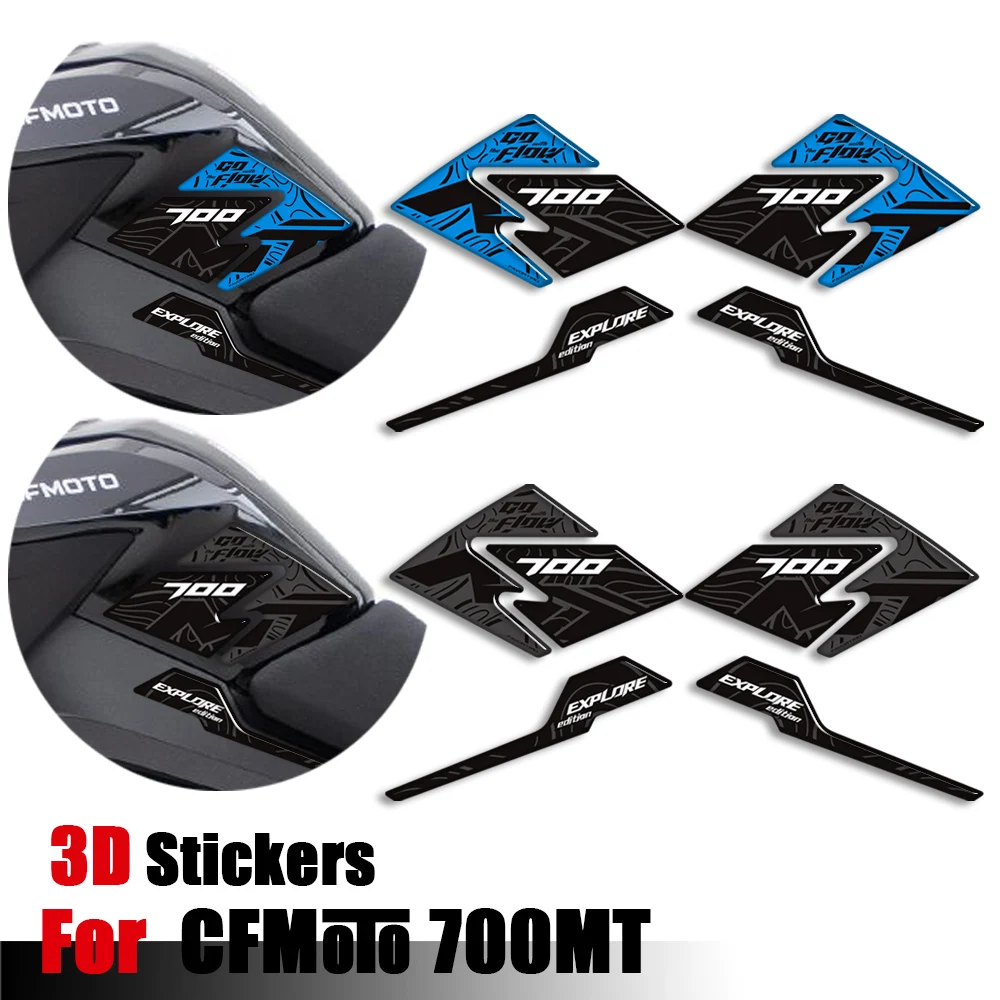 

Мотоцикл для CFMOTO CFMOTO 700MT 700 MT Touring Bike Adventure Tank Pad Боковые ручки Газ Мазут Наклейки на колено Наклейки 2023-2025