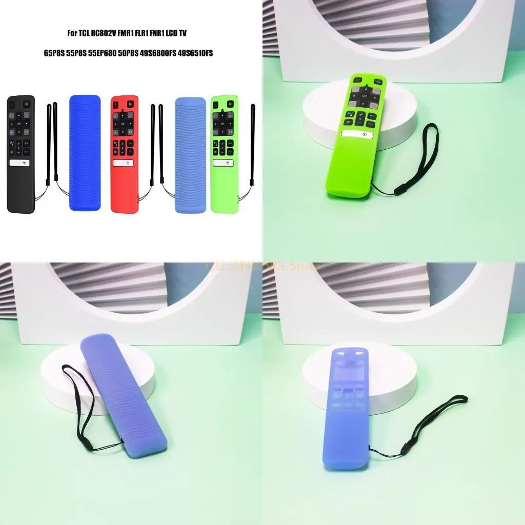 

E56B For TCL 65p8s 55p8s 55ep630 50p8s 49s6800fs 49s6510fs,Cover for TV Remote Control RC802v Fmr1 Flr1,Silicone Material