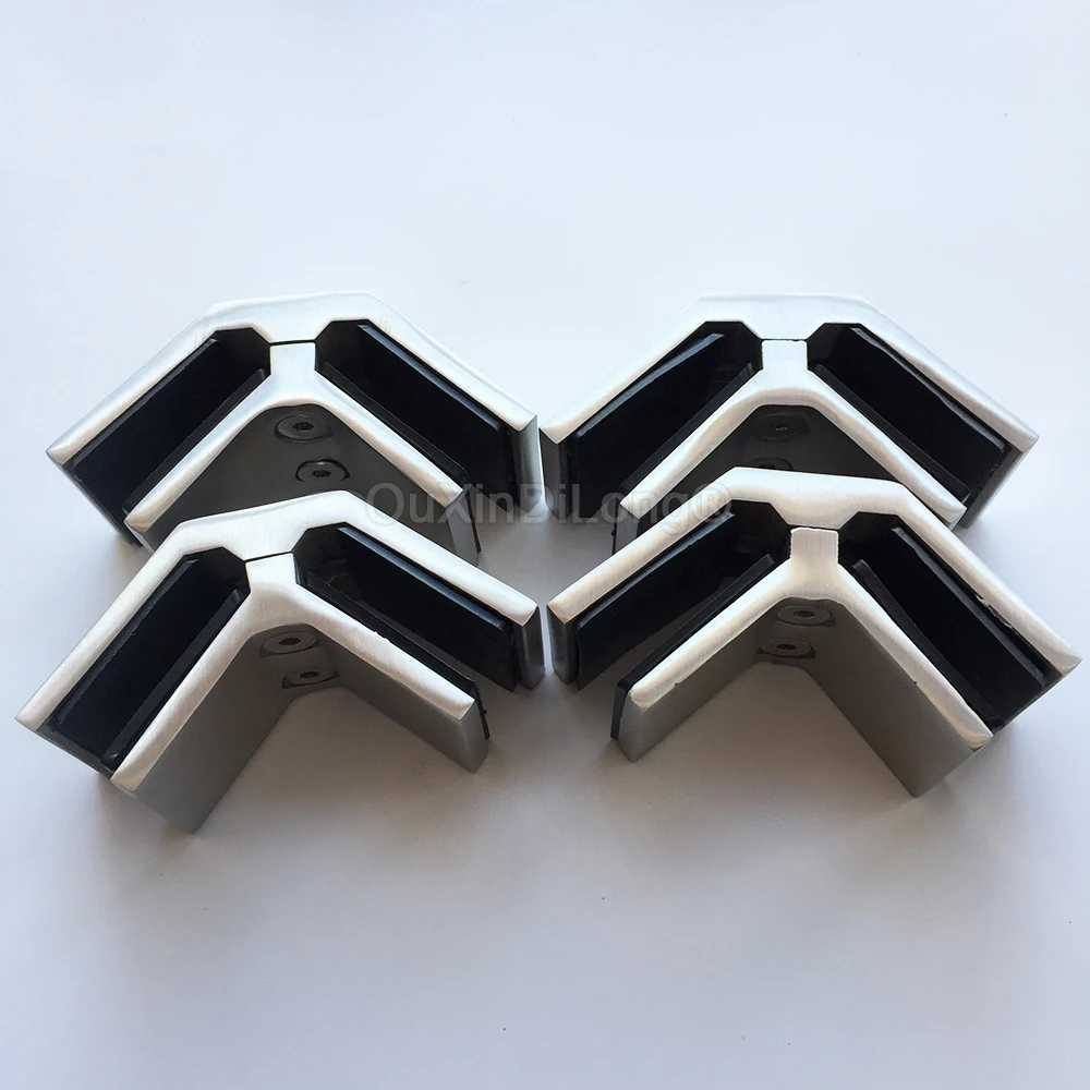 

10 шт. 90-градусные зажимы для ограждения из стекла к стеклу, кронштейн из нержавеющей стали 304 для стеклянной балюстрады, ограждения для бассейна GF1266